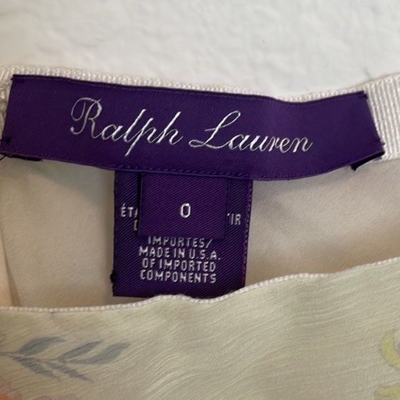 100% Silk Ralph Lauren Purple Label Victoria Floral-Print A-Line Silk Maxi Skirt - Picture 10 of 12